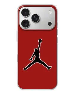 Чехол для iPhone 17 Pro с картинкой «Jordan Red Back»