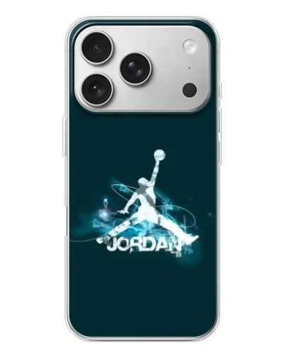 Чехол для iPhone 17 Pro с картинкой «Jordan Blue Fire» Чехол для iPhone 17 Pro с картинкой «Jordan Blue Fire»