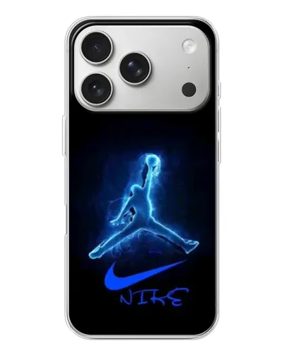 Чехол для iPhone 17 Pro с картинкой «Jordan Neon Blue» Чехол для iPhone 17 Pro с картинкой «Jordan Neon Blue»