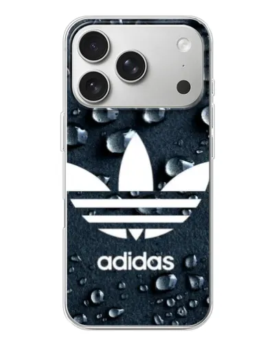 Чехол для iPhone 17 Pro с картинкой «Adidas Trefoil Blue» Чехол для iPhone 17 Pro с картинкой «Adidas Trefoil Blue»