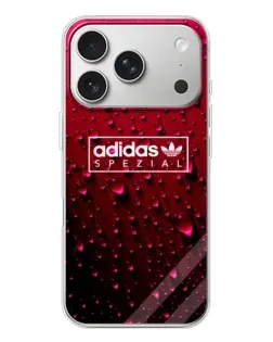 Чехол для iPhone 17 Pro с картинкой «Adidas Gold Marble»