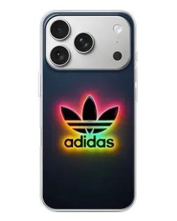 Чехол для iPhone 17 Pro с картинкой «Неоновый Adidas»
