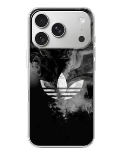 Чехол для iPhone 17 Pro с картинкой «Абстрактный дым Adidas»