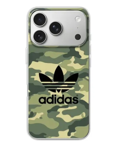 Чехол для iPhone 17 Pro с картинкой «Милитари стиль Adidas» Чехол для iPhone 17 Pro с картинкой «Милитари стиль Adidas»