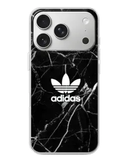 Чехол для iPhone 17 Pro с картинкой «Белый мрамор Adidas»