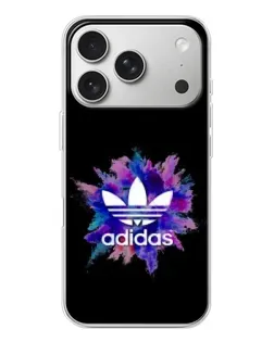 Чехол для iPhone 17 Pro с картинкой «Взрыв красок Adidas»