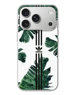 Чехол для iPhone 17 Pro с картинкой «Пальмовые листья адидас»