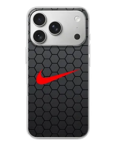 Чехол для iPhone 17 Pro с картинкой «Nike — карбоновая сетка» Чехол для iPhone 17 Pro с картинкой «Nike — карбоновая сетка»