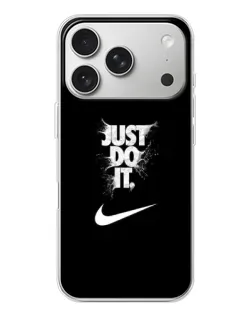 Чехол для iPhone 17 Pro с картинкой «Текстовый принт Nike»