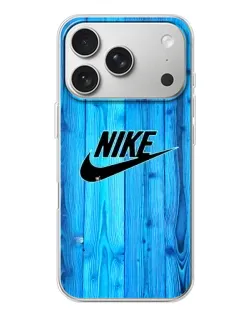 Чехол для iPhone 17 Pro с картинкой «Голубое дерево Nike»
