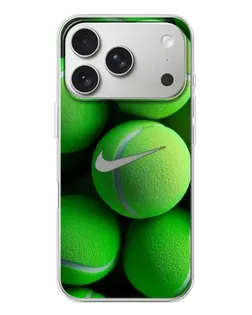 Чехол для iPhone 17 Pro с картинкой «Теннисные мячи Найк»