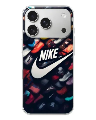 Чехол для iPhone 17 Pro с картинкой «Коллекция кроссовок Nike» Чехол для iPhone 17 Pro с картинкой «Коллекция кроссовок Nike»
