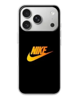 Чехол для iPhone 17 Pro с картинкой «Золотой логотип Nike»