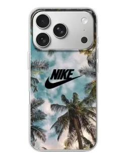 Чехол для iPhone 17 Pro с картинкой «Тропический принт Nike»