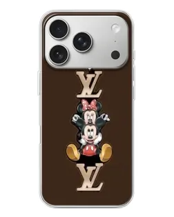 Чехол для iPhone 17 Pro с картинкой «LV и Микки Маус»