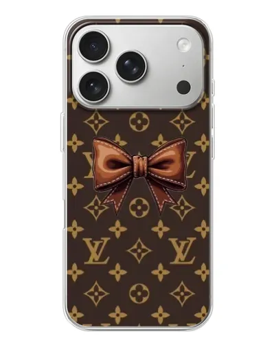 Чехол для iPhone 17 Pro с картинкой «LV с бантом» Чехол для iPhone 17 Pro с картинкой «LV с бантом»