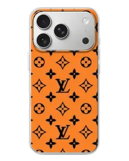 Чехол для iPhone 17 Pro с картинкой «Оранжевый стиль LV»