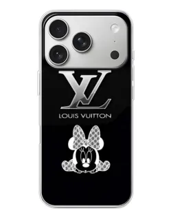 Чехол для iPhone 17 Pro с картинкой «LV и Минни Маус»