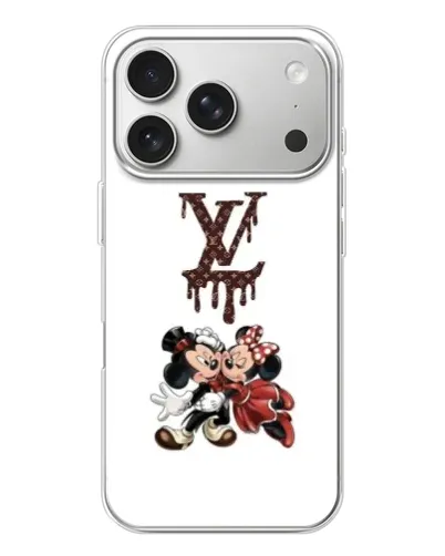 Чехол для iPhone 17 Pro с картинкой «LV и Микки Маус» Чехол для iPhone 17 Pro с картинкой «LV и Микки Маус»