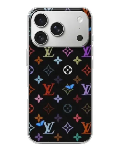 Чехол для iPhone 17 Pro с картинкой «Цветная монограмма LV» Чехол для iPhone 17 Pro с картинкой «Цветная монограмма LV»