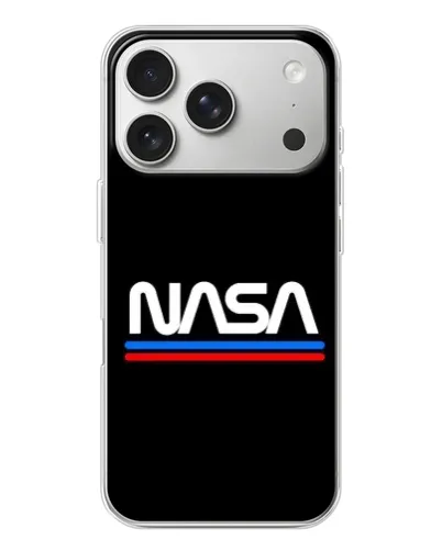 Чехол для iPhone 17 Pro с картинкой «NASA — классика Red Blue» Чехол для iPhone 17 Pro с картинкой «NASA — классика Red Blue»