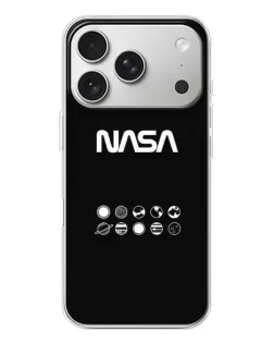 Чехол для iPhone 17 Pro с картинкой «NASA — технический принт»
