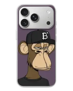 Чехол для iPhone 17 Pro с картинкой «Bored Ape в кепке»