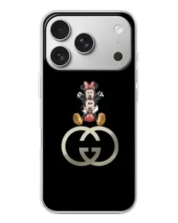 Чехол для iPhone 17 Pro с картинкой «Минни Маус на лого»