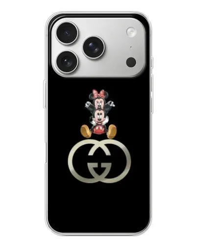 Чехол для iPhone 17 Pro с картинкой «Минни Маус на лого» Чехол для iPhone 17 Pro с картинкой «Минни Маус на лого»
