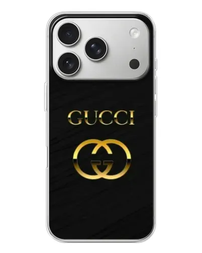 Чехол для iPhone 17 Pro с картинкой «Золотой логотип Gucci» Чехол для iPhone 17 Pro с картинкой «Золотой логотип Gucci»