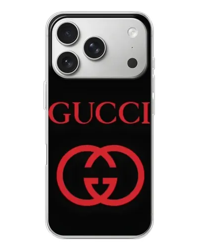 Чехол для iPhone 17 Pro с картинкой «Gucci — красный логотип» Чехол для iPhone 17 Pro с картинкой «Gucci — красный логотип»
