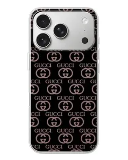 Чехол для iPhone 17 Pro с картинкой «Классическая монограмма Gucci»