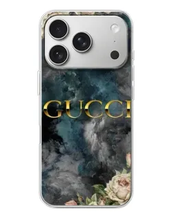 Чохол для iPhone 17 Pro з картинкою «Абстрактні квіти Gucci»