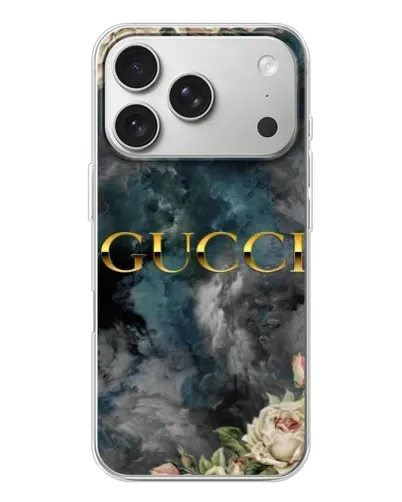 Чохол для iPhone 17 Pro з картинкою «Абстрактні квіти Gucci»