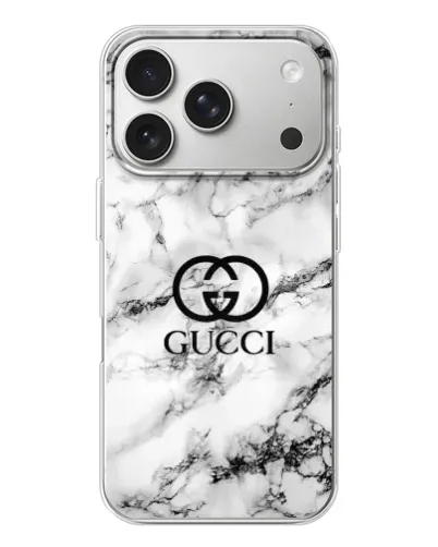 Чехол для iPhone 17 Pro с картинкой «Gucci — мраморный шик» Чехол для iPhone 17 Pro с картинкой «Gucci — мраморный шик»
