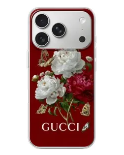 Чехол для iPhone 17 Pro с картинкой «Gucci —  сад»