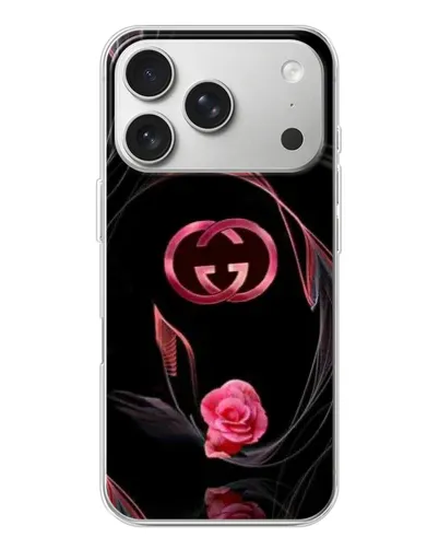 Чехол для iPhone 17 Pro с картинкой «Gucci — неоновая роза» Чехол для iPhone 17 Pro с картинкой «Gucci — неоновая роза»