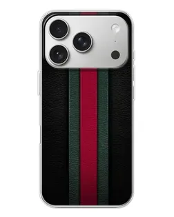 Чехол для iPhone 17 Pro с картинкой «Gucci — неоновая линия»