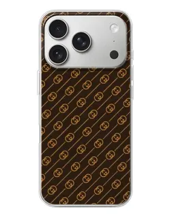 Чехол для iPhone 17 Pro с картинкой «Gucci — золотые диагонали»