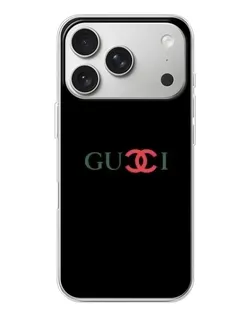 Чехол для iPhone 17 Pro с картинкой «Gucci — красный градиент»