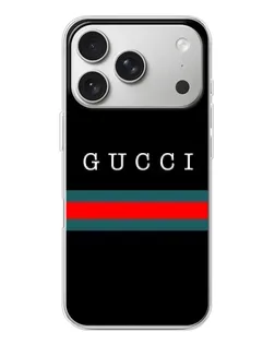 Чехол для iPhone 17 Pro с картинкой «Gucci — красный пояс»