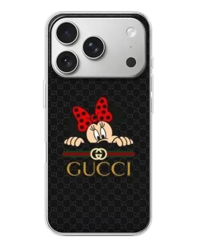 Чехол для iPhone 17 Pro с картинкой «Минни Маус Gucci — черный» Чехол для iPhone 17 Pro с картинкой «Минни Маус Gucci — черный»