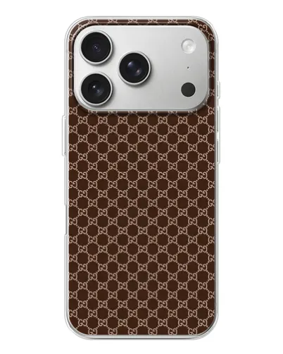 Чехол для iPhone 17 Pro с картинкой «Gucci — шоколадная сетка» Чехол для iPhone 17 Pro с картинкой «Gucci — шоколадная сетка»