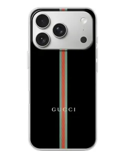 Чехол для iPhone 17 Pro с картинкой «Gucci — строгая линия»