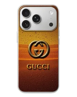 Чехол для iPhone 17 Pro с картинкой «Gucci — солнечный градиент»