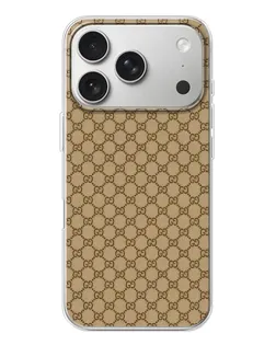 Чехол для iPhone 17 Pro с картинкой «Gucci — классический беж»