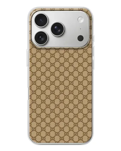Чехол для iPhone 17 Pro с картинкой «Gucci — классический беж» Чехол для iPhone 17 Pro с картинкой «Gucci — классический беж»