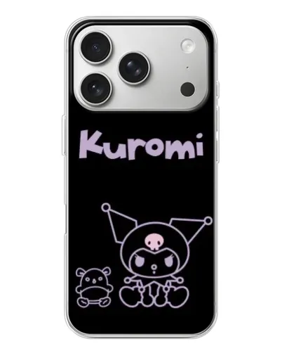 Чехол для iPhone 17 Pro с картинкой «Kuromi — черный минимализм» Чехол для iPhone 17 Pro с картинкой «Kuromi — черный минимализм»