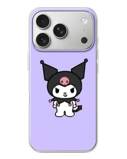 Чохол для iPhone 17 Pro з картинкою «Kuromi — ніжний фіолетовий»