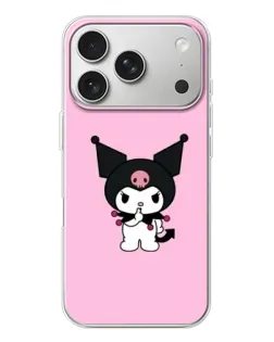 Чохол для iPhone 17 Pro з картинкою «Kuromi — рожева ніжність»